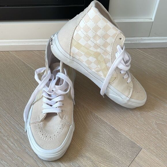 Vans Sk8-Hi Tapered 'Crystal Sidestripe Checkerboard' High-Top Sneakers - Picture 5 of 11